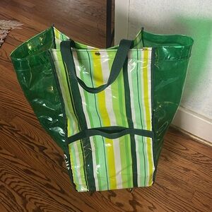 #Marshall Fields plastic rolling bag